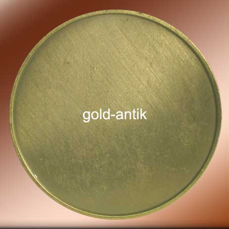 Medaille antik-goldfarben