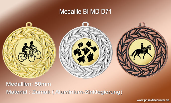 Medaillen - Medaille BI MD D71 jetzt kaufen!